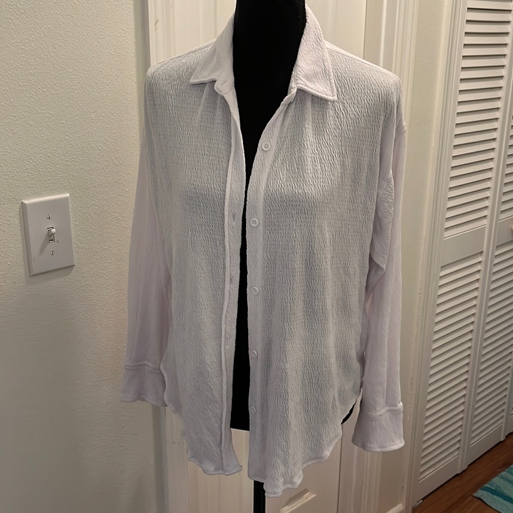 Sweet Romeo classic button down knit shirt